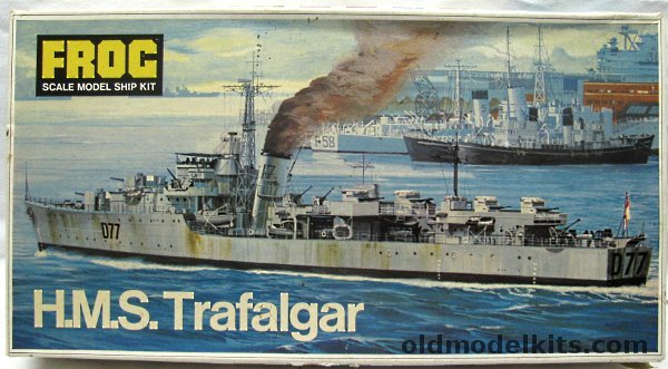 Frog 1/500 HMS Trafalgar D77 'Battle' Class Destroyer, F143 plastic model kit